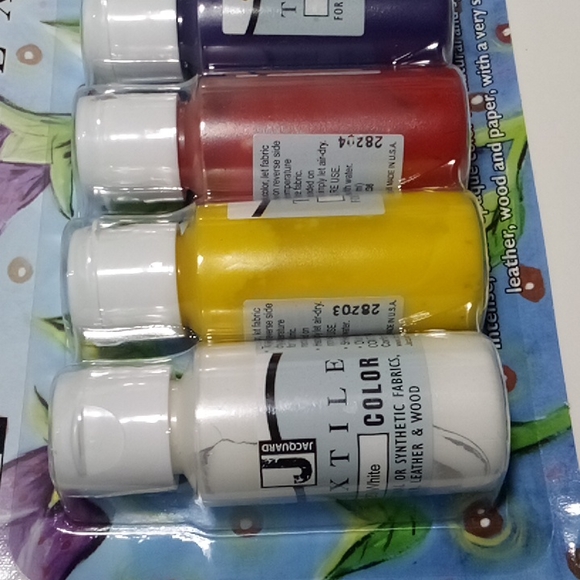 8 Jacquard Textile Color 6 Color Paint Set JAQ9905 Discontinued *Drying out* - Picture 2 of 8